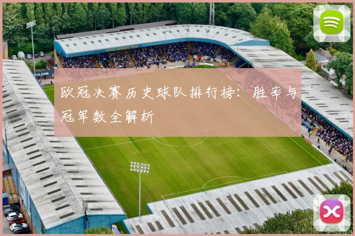 欧冠决赛历史球队排行榜：胜率与冠军数全解析