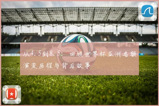 从4.5到8.5：回顾世界杯亚洲名额演变历程与背后故事